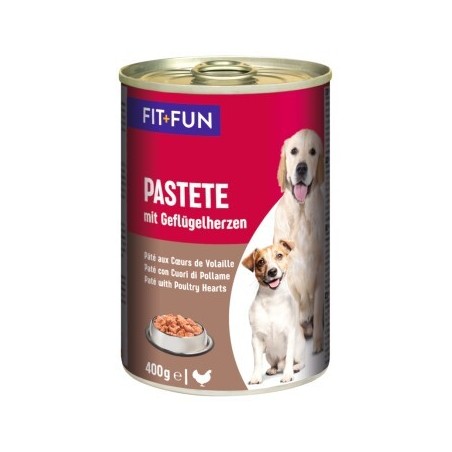 FIT+FUN Pastete Geflügelherzen 12x400 g