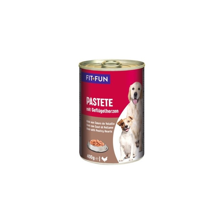 FIT+FUN Pastete Geflügelherzen 12x400 g