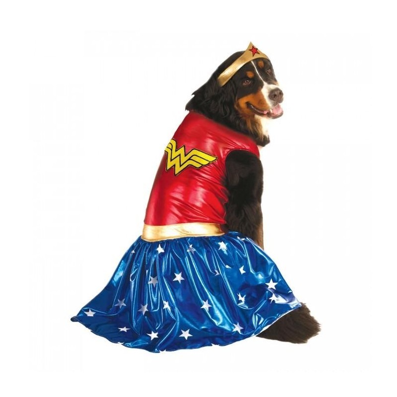 DC Comics Wonder Woman Hundekostüm XXL gold/rot