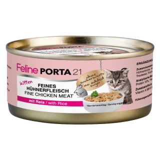 Feline Porta 21 6 x 156 g - Kitten Hühnerfleisch mit Reis