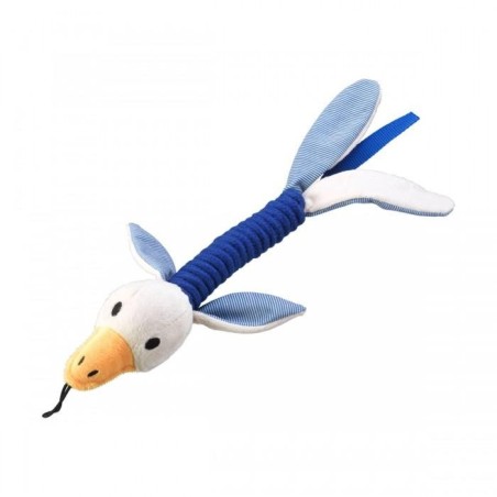 House Of Paws Hundespielzeug mit Entenseil One Size weiß/blau