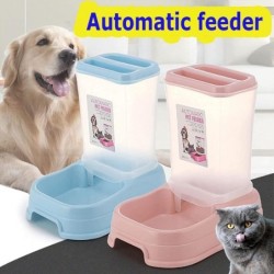 Automatischer Futterspender für Katzen und Haustiere, Trinknapf mit großer Kapazität, Kombination aus Getreideaufbewahrungsei