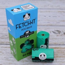 Einzelne lose Rolle Fetch-It kompostierbare Hundekotbeutel - 15 Beutel