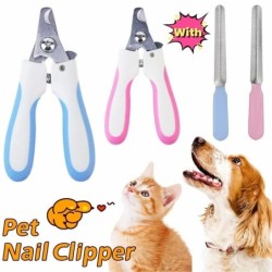 Nagelknipser für Haustiere, Edelstahl, Nagelknipser für Katzen und Hunde, professioneller Nagelschneider mit Sicherheitsschut