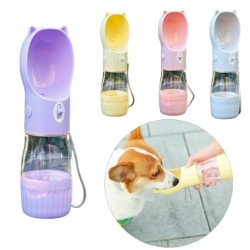 Hundewasserflasche, tragbarer Welpen-Trinkfutterspender für kleine und mittelgroße Hunde, Katzen, für den Außenbereich, ausla