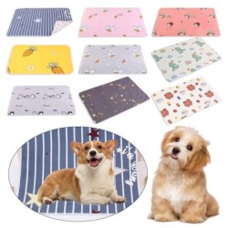 Waschbare Pipi-Unterlage für Hunde, Hundewindel-Pipi-Matte für Boden, Sofa, Zwinger, Hundebett-Mattenbezug, wiederverwendbar,