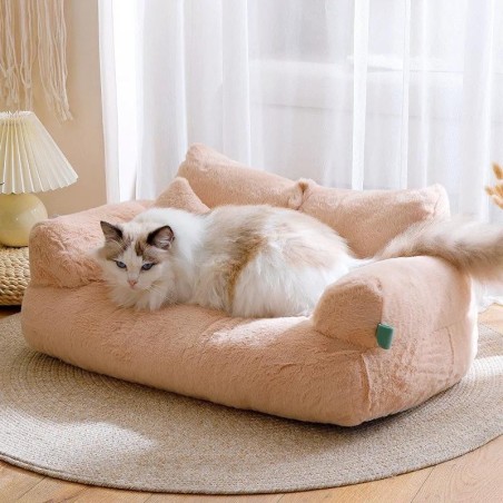 Winter-Katzenhaus, Plüsch-Hundesofas, waschbar, warm, für Haustiere, Hundenest, Katzenbetten, verdicken, bequemes Katzenkisse