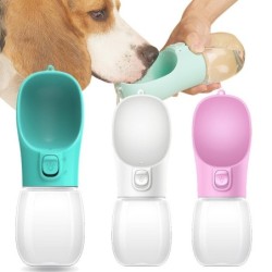 Tragbare Hundewasserflasche für kleine große Hunde, Katzen, im Freien, auslaufsicher, für Spaziergänge, Trinknäpfe, Chihuahua