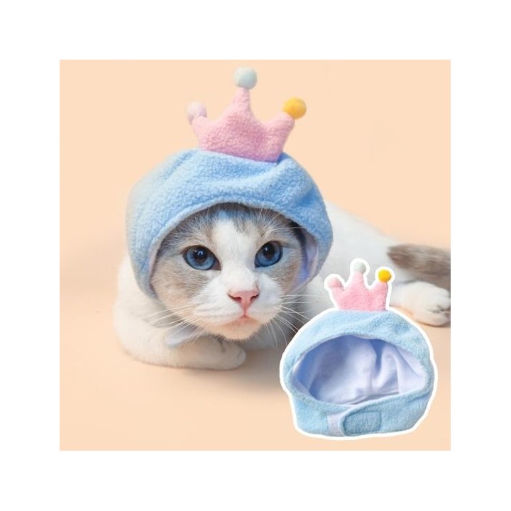 Haustiermütze, kleiner Pinguin-Design, Verschlussbandbefestigung, angenehm zu tragen, warme, gemütliche Winter-Kopfbedeckung