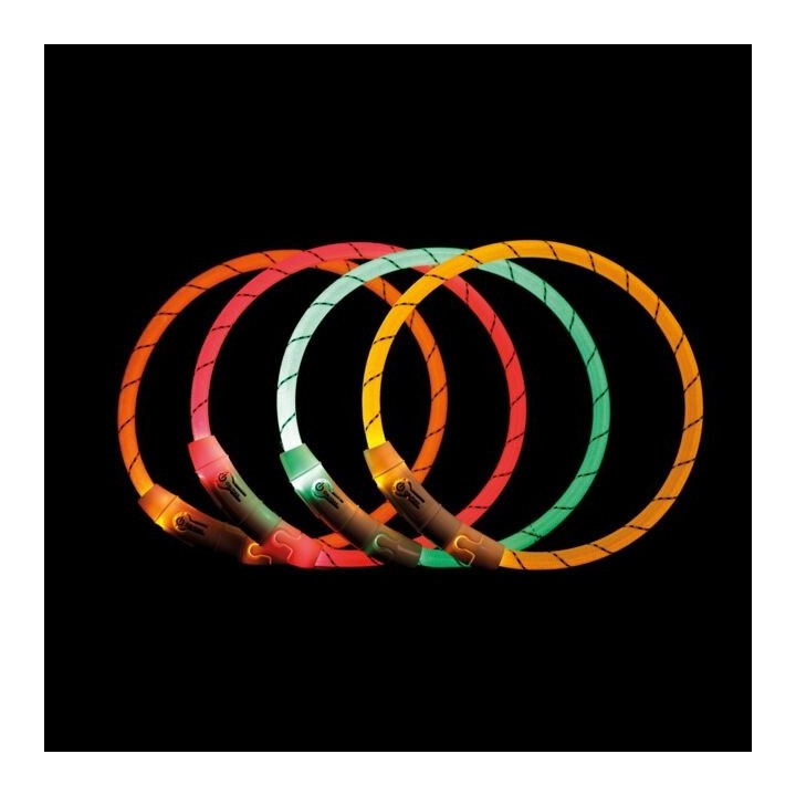 Trixie USB Leuchtring - Grün - XS / S