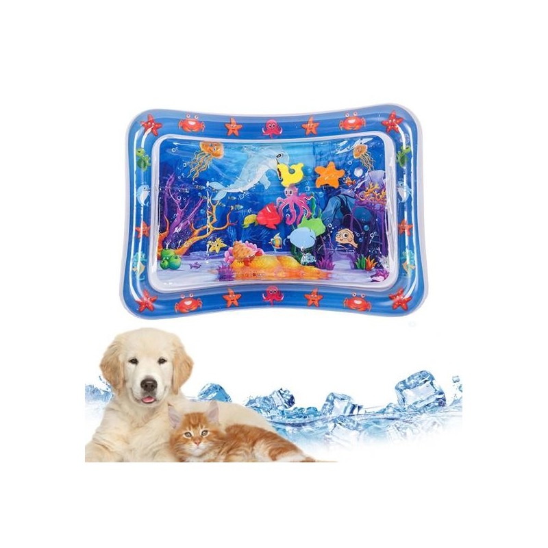 Wassersensor-Spielmatte, verdicktes Kühlwasserpad, interaktive Wassersensormatte, multifunktionale Kinderspielmatte für Katze