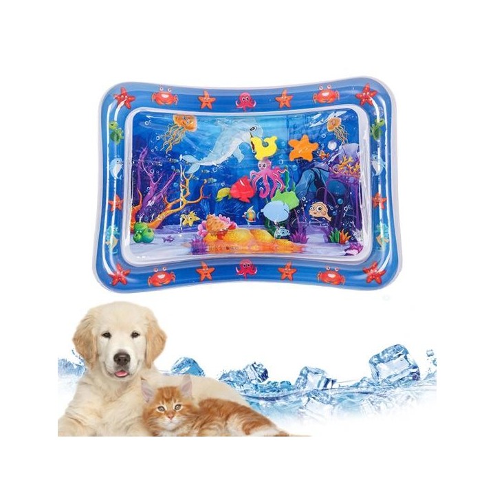 Wassersensor-Spielmatte, verdicktes Kühlwasserpad, interaktive Wassersensormatte, multifunktionale Kinderspielmatte für Katze