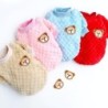 Haustier-Hundekleidung für den Winter, warme Hunde-Kapuzenpullover, weicher Welpen-Pullover, niedlicher Bären-Print, Katzen-S