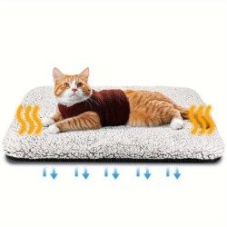 Selbstheizende Haustier-Pads, Decke, Welpen-Pad, warme Kissenmatte für Katzen, Hunde, waschbare Haustiere mit thermischem Kör