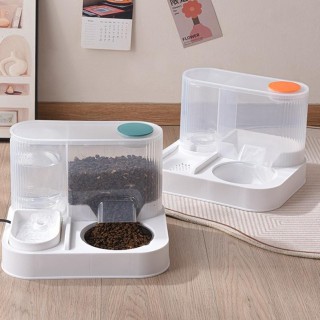 Verkauf transparenter sichtbarer automatischer Katzentrinkwasserspender mit integrierter Großraum-Tiernahrung und Heimtierbed