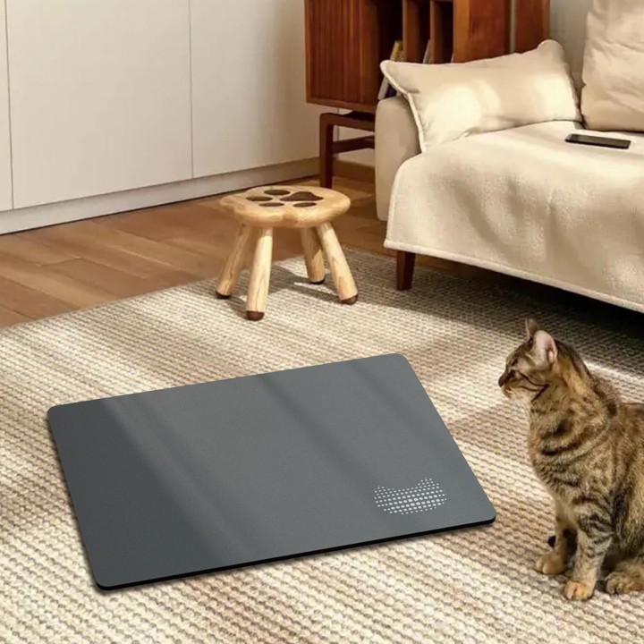 Saugfähige Futtermatte für Haustiere, Hundematte, 50 cm x 40 cm, Wassernapf für und