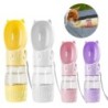 Tragbare Hundewasserflasche mit Futterbecher für kleine und große Hunde und Katzen, Spaziergänge im Freien, Trinken, Futtersp