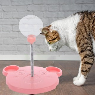 Slow Feeder Leckerli-Spender für Indoor-Welpen und Outdoor-Zubehör Pink No Catnip Ball