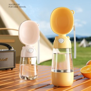 Tragbare Wasserflasche für Katzen und Hunde, Futterspender, Trinker, Kotspender, 3-in-1, auslaufsicher, multifunktional, für