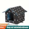 Faltbares Katzenhaus, wasserdichtes Haustierhaus für den Außenbereich, für kleine Hunde, Kätzchen, Welpen, Höhle, Nest mit Ha