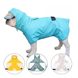 Teddy Goldene Hundekleidung Ei Olk Mann PU Wasserdichte Jacke Hunderegenmantel Haustierbedarf Wasserdicht Outdoor M