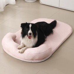 Sommer-Kühlkissenmatte 120x75cm für mittelgroße Hunde Haustier-Hundeschlafbett mit Kissen Eisseidendecke Haustier-Kühlkissenb