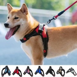 Hundegeschirr, langlebig, reflektierend, verstellbar, für Haustiere, Hundegeschirr für Hunde, Spaziergeschirr für kleine, mit