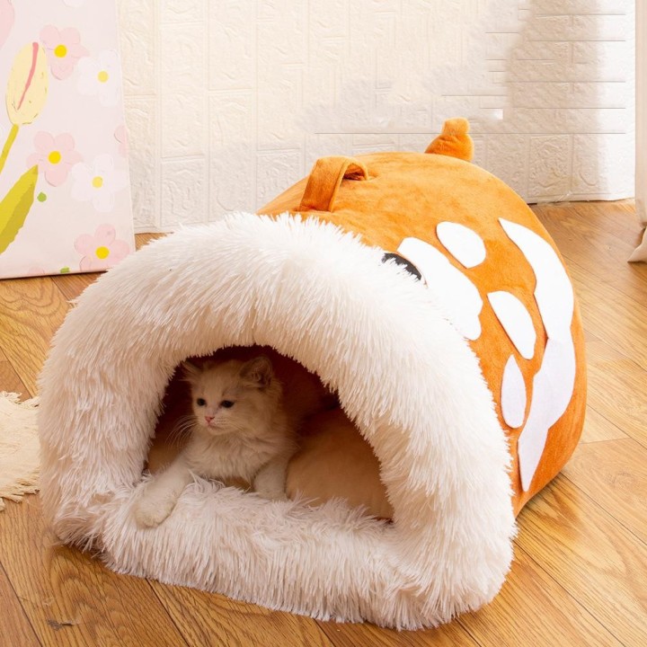 Hundebett, warmes Kissen für kleine, mittelgroße und große Hunde, Schlafbetten, wasserdichte Körbe, Katzenhausmatte, Decke, H