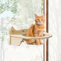 Wandbett-Regal zum Aufhängen, Katzennest mit Saugnapf, Raumkapsel-Hängematte für Fenster, Haustier