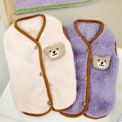 Modische Hundekleidung für kleine Hunde, warm, für den Winter, Weste für Hunde, süßer weicher Welpenpullover, Haustier-Katzen