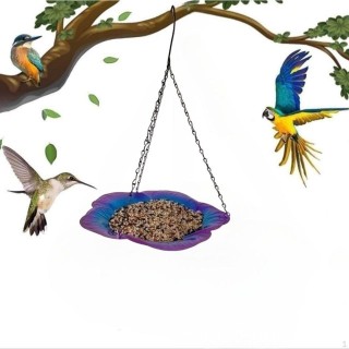 Hängendes Vogelbad, Vogelbad, Futterspender für Rasen, draußen, im Freien