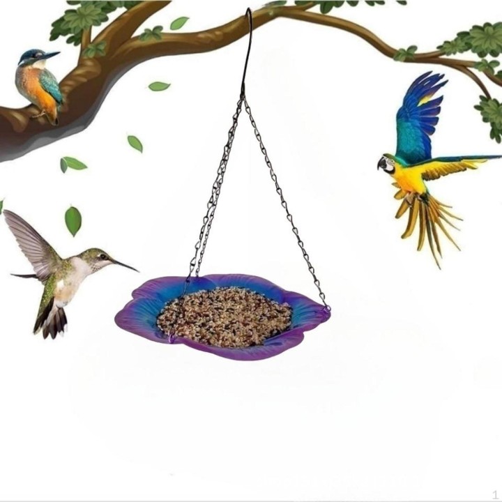 Hängendes Vogelbad, Vogelbad, Futterspender für Rasen, draußen, im Freien