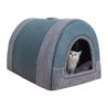 Winter-Hundezwinger, warme Hundehütte, Matte, abnehmbares, waschbares Hundebett, Nest, Tiefschlafzelt für mittelgroße und gro