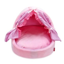 Süße Prinzessin Katzenbett, faltbares Katzenzelt, Hundehütte, Bett, Kätzchen, Hundekorb, Betten, niedliche Katzenhäuser, Heim