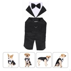 Hundeanzug und Bandana-Set, Halloween, Geburtstag, Cosplay-Accessoire, elegant, leicht Size XXL