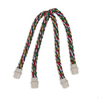 Vogel Bunte Seil Sitzstangen Barsch Stehen Käfig Klettern Spielzeug für Wellensittich Aras Finken