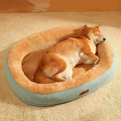 Kleine Hundehütte, Zwinger, Haustiernest, Vier Jahreszeiten, waschbar, Teddybär, Hunde-/Katzenhaus, Haustierkissen für mittel