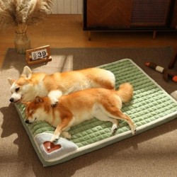 Winter warme Hundebettmatte, verdickte Hundesofa-Matte für kleine, mittelgroße und große Hunde, Katzen, Tiefschlaf, Flusenbet