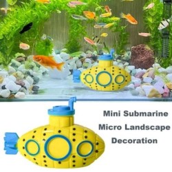 Aquarium-U-Boot-Ornamente, Kunstharz, kleines Aquarium-Ornament, sicher, verbessert die Lebendigkeit, Aquarium-Landschaftsdek