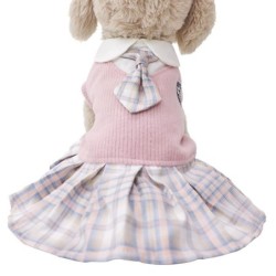 Haustier Hund Kleidung Pullover Kleid Teddy Corgi Fa Doubi Bär Frühling und Herbst Bequeme süße Katze Kleidung XS