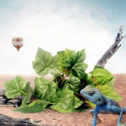 Reptil, Schlange, Schildkröte, Vivarium Pflanzen Dekor Ornament Künstliche Weinreben