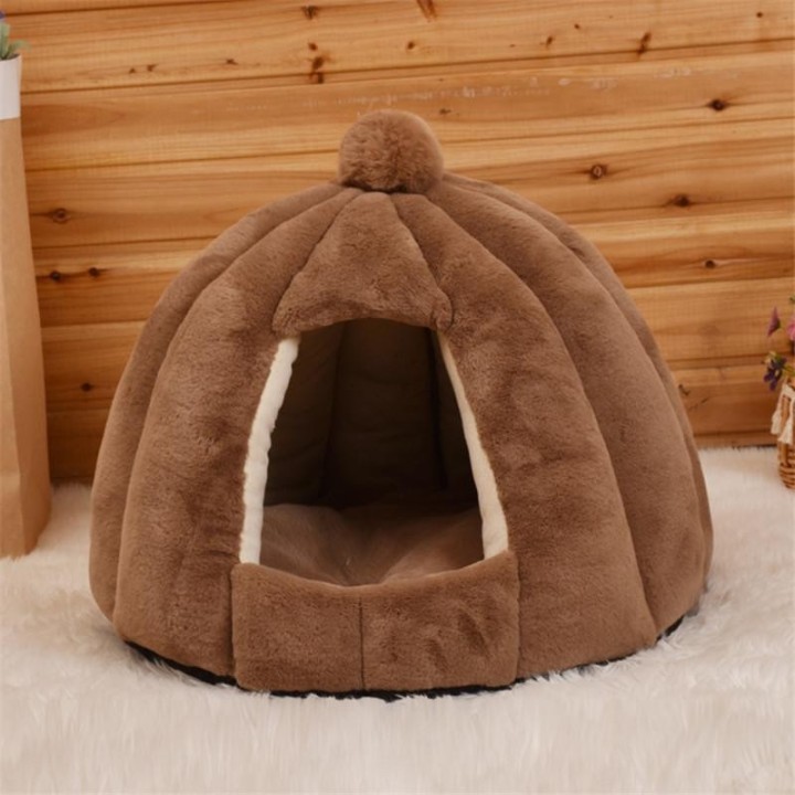 Winter-Hundebett, selbstwärmendes Welpenhaus, gemütliches Katzenschlafzelt, Höhlenbetten, Indoor-Kätzchennest, Zwingerhütte f