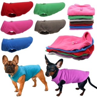 Warme Winterweste für französische Bulldoggen, Welpen, Katzen, Mops, Kostüme, Jacke für kleine Hunde, Chihuahua, Fleece-Haust