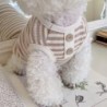 Neues gestreiftes Hundesweatshirt für kleine Hunde, Welpen, Sommerkleidung, weiche Hundeweste für Katzen, Bichon, Chihuahua,