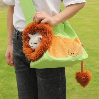 Katze Tasche Pet Träger Rucksack Faltbare Praktische Transparent Fenster Neuheit Tote Durchführung für S