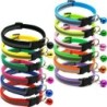 Reflektierendes Katzenhalsband, verstellbare Schnalle, Halsring, Halskette, Glocke, Haustierprodukte, Sicherheits-Nylon-Halsb