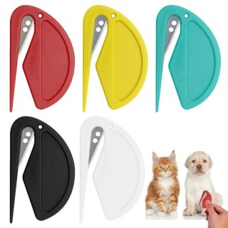 5-teiliger Knotenkamm, Fellpflegebürste für Hunde und Katzen, multifunktionales Werkzeug zum Entfernen von verfilztem Haar, v