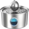 3,2-l-Wasserspender aus Edelstahl für Haustiere - USB-Schnittstelle