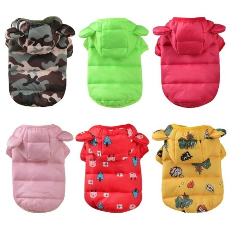 Herbst Winter Haustier Kleidung für kleine mittelgroße Hunde Hund Hoodie Mantel Welpen dicke warme Jacke Chihuahua Französisc