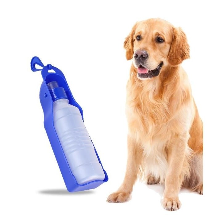 500 ml Hund Wasser Flasche Klapp Trinker Kunststoff Tragbare Wasser Flasche Haustier Im Freien Reise Trinkwasser Futternapf 2